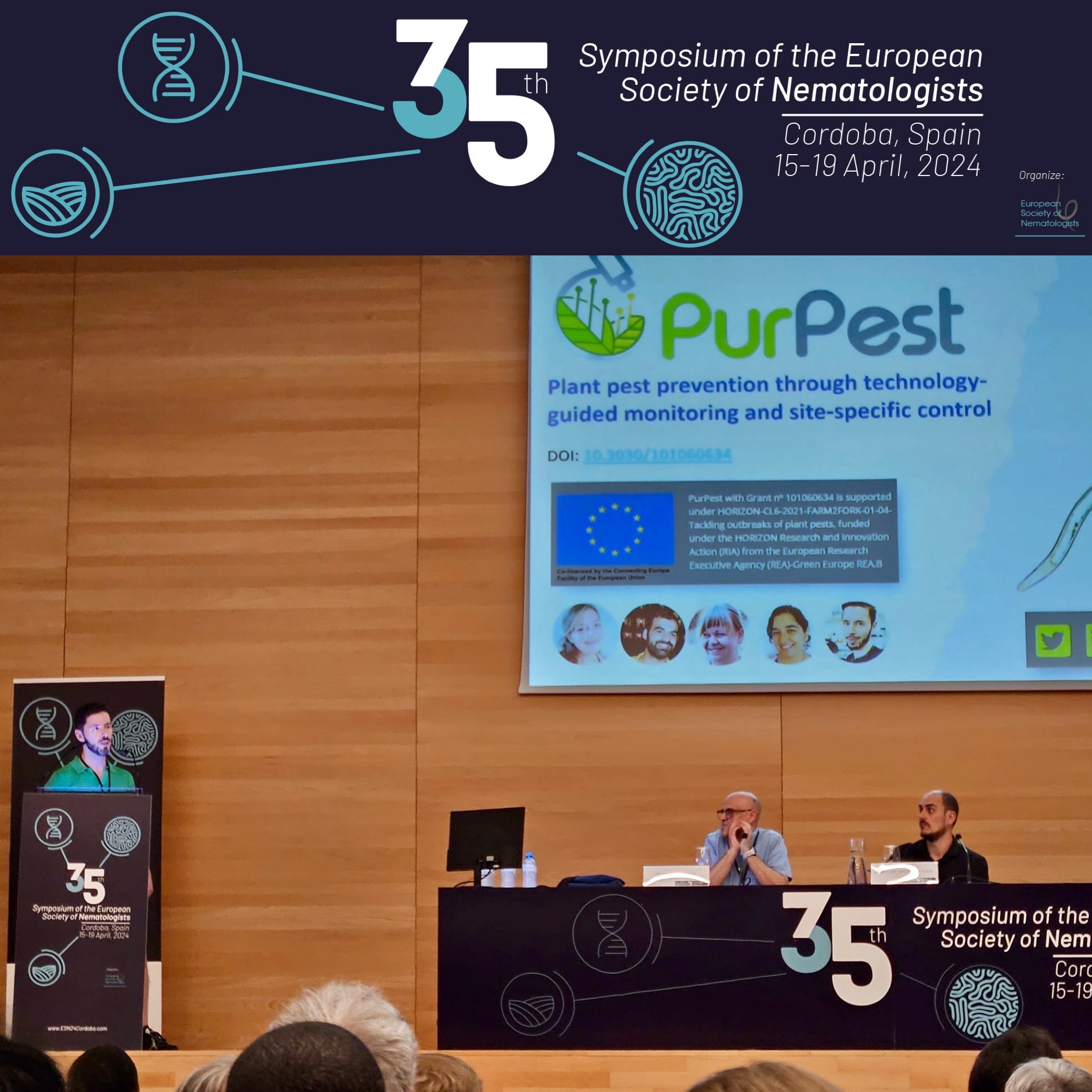 David Pires presenting a short talk