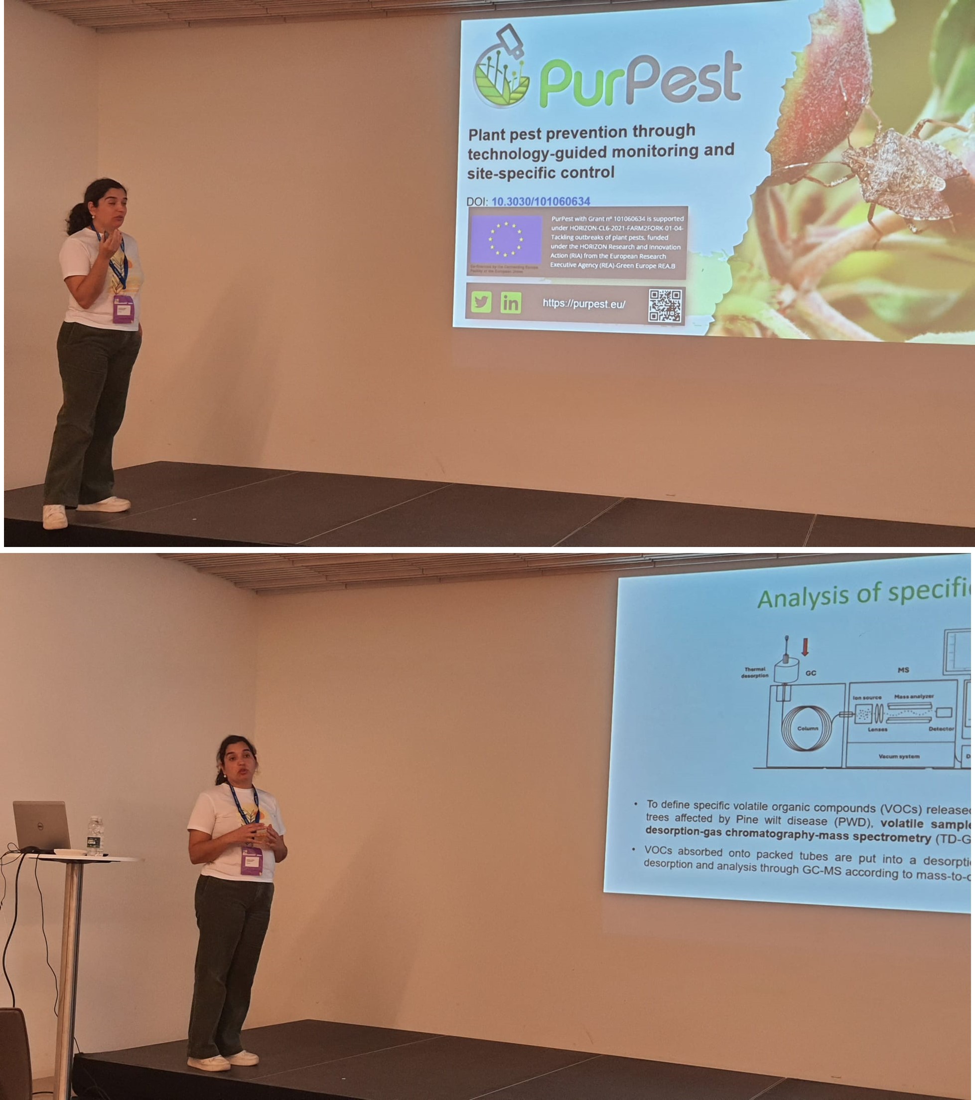 Maria Joao Camacho presenting PurPest