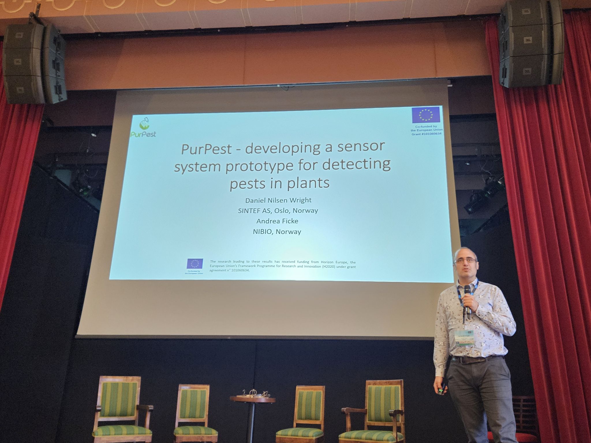 Daniel Wright presenting PurPest