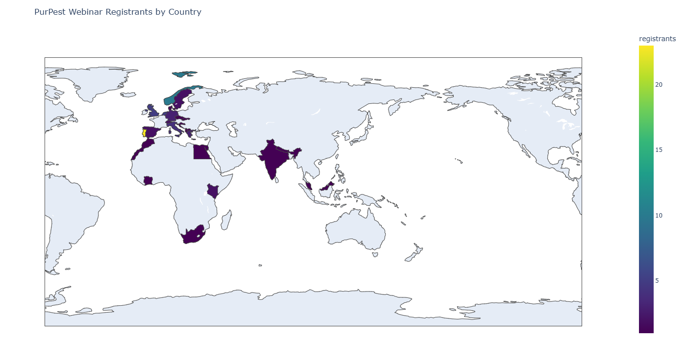 PurPest webinar map